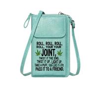 GEEADNB Phone Bags for Women Customized Small crossword puzzle marijuana leaves for Everyday Use or Gift Idea Cute Stylish Elegant Accessory