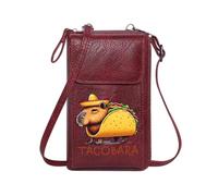 GEEADNB Phone Bags for Women Lightweight Women's Shoulder Bag capybara taco sombrero Classic Outfit Travel Rfid Safe