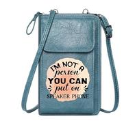 GEEADNB Phone Bags for Women PU Leather Phone Purse Assertiveness Bold Contrast Stylized Typography Long Purse for Gift for Valentine's Day Birthday Gifts