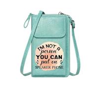 GEEADNB Phone Bags for Women PU Leather Phone Purse Assertiveness Bold Contrast Stylized Typography Long Purse for Gift for Valentine's Day Birthday Gifts