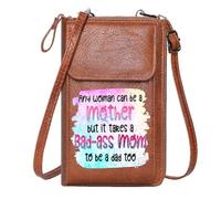 GEEADNB Phone Bags for Women Women’s RFID Clutch Purse dad bad-ass mom mother Elegant Gift for Mother's Day Cute Stylish Elegant Accessory