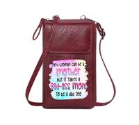 GEEADNB Phone Bags for Women Women’s RFID Clutch Purse dad bad-ass mom mother Elegant Gift for Mother's Day Cute Stylish Elegant Accessory