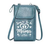 GEEADNB Phone Bags for Women Women’s RFID Clutch Purse Motherhood Baby footprints Anticipation Classic Outfit for Valentine's Day Birthday Gifts