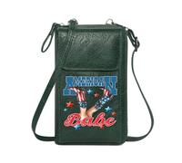 GEEADNB PU Leather Phone Purse Cell Phone Purse with Zipper American Babe Cowboy Boots Travel Rfid Safe for Everyday Use or Gift Idea