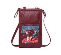 GEEADNB PU Leather Phone Purse Cell Phone Purse with Zipper American Babe Cowboy Boots Travel Rfid Safe for Everyday Use or Gift Idea