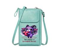 GEEADNB PU Leather Phone Purse Ladies Cell Phone Purse Mystical Symbols Whimsical Creature Magical Atmosphere Suitable for Daily Gifting