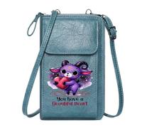 GEEADNB PU Leather Phone Purse Ladies Cell Phone Purse Mystical Symbols Whimsical Creature Magical Atmosphere Suitable for Daily Gifting