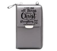 GEEADNB PU Leather Phone Purse Women's Clutch Childhood Growth Dreams Elegant Gift for Mother's Day Leather Purse for Lover