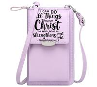 GEEADNB PU Leather Phone Purse Women's Clutch Childhood Growth Dreams Elegant Gift for Mother's Day Leather Purse for Lover