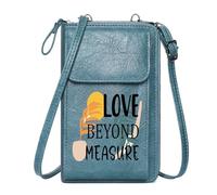GEEADNB PU Leather Phone Purse Zipper Womens Wallet Minimalist Aesthetic Stylized Plants Watering Actions Suitable for Everyday Use Perfect for Printed Present