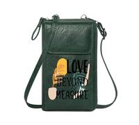 GEEADNB PU Leather Phone Purse Zipper Womens Wallet Minimalist Aesthetic Stylized Plants Watering Actions Suitable for Everyday Use Perfect for Printed Present