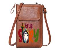 GEEADNB PU Leather Phone Purse Zipper Womens Wallet stained glass nativity vibrant religious iconography true story Long Purse for Gift Personalized Gifts for Girlfriend Friends