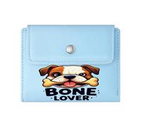 GEEADNB RFID Blocking Wallet Purse，Large Capacity Ladies Coin Purse，Cartoon Dog Bold Text Bone in Mouth Romantic Gift for Wife/Girlfriend. Thanksgiving Birthday Gift for Women