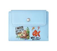 GEEADNB RFID Blocking Wallet Purse,Large Capacity Ladies Coin Purse,Cartoon Flamingo Whimsical Style Cartoon Chameleon Romantic Gift for Wife/Girlfriend. Thanksgiving Birthday Gift for Women