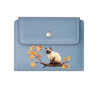 GEEADNB RFID Blocking Wallet Purse,Large Capacity Ladies Coin Purse,Orange Tabby cat Rustic Charm Cozy Atmosphere Romantic Gift for Wife/Girlfriend. Wonderful Gift for Mother's Father's Day