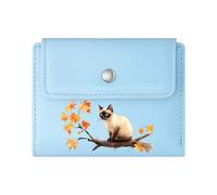 GEEADNB RFID Blocking Wallet Purse,Large Capacity Ladies Coin Purse,Orange Tabby cat Rustic Charm Cozy Atmosphere Romantic Gift for Wife/Girlfriend. Wonderful Gift for Mother's Father's Day