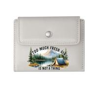 GEEADNB RFID Blocking Wallet Purse，Multi-Functional Women's Wallet，Camping，Lake，Fresh Air，Wonderful Gift for Mother's Father's Day Thoughtful Gift for Father's Day，Teacher's Day