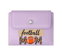 GEEADNB RFID Blocking Wallet Purse，Multi-Functional Women's Wallet，Football Brown Football Leopard Print Romantic Gift for Wife/Girlfriend. Wonderful Gift for Mother's Father's Day