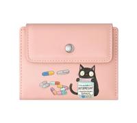 GEEADNB RFID Blocking Wallet Purse,Multi-Functional Women's Wallet,Innocent Denial Wasn't ME Text Cartoon Black cat Wonderful Gift for Mother's Father's Day