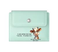 GEEADNB RFID Blocking Wallet Purse，Multi-Functional Women's Wallet，Retro Pin-Up Bold Typography Beach Relaxation Thanksgiving Birthday Gift for Women Thoughtful Gift for Father's Day，Teacher's Day