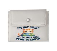 GEEADNB RFID Blocking Wallet Purse,Slim Minimalist Card Holder,Humor Earth Kitten Wonderful Gift for Mother's Father's Day Thanksgiving Birthday Gift for Women