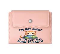 GEEADNB RFID Blocking Wallet Purse,Slim Minimalist Card Holder,Humor Earth Kitten Wonderful Gift for Mother's Father's Day Thanksgiving Birthday Gift for Women
