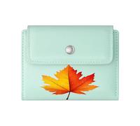 GEEADNB RFID Blocking Wallet Purse，Slim Women's Wallet，Fall Decorations Hot Chocolate Mug Autumn Gnome Romantic Gift for Wife/Girlfriend. Thanksgiving Birthday Gift for Women
