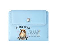 GEEADNB RFID Blocking Wallet Purse,Slim Women's Wallet,Gothic Parody Profanity Text Rebellious Bear Wonderful Gift for Mother's Father's Day Thanksgiving Birthday Gift for Women