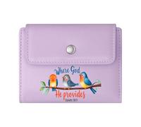 GEEADNB RFID Blocking Wallet Purse,Slim Women's Wallet,Love Never Fails,Blue Bird,Heart Balloons,Thanksgiving Birthday Gift for Women Romantic Gift for Wife/Girlfriend.