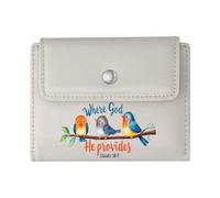 GEEADNB RFID Blocking Wallet Purse,Slim Women's Wallet,Love Never Fails,Blue Bird,Heart Balloons,Thanksgiving Birthday Gift for Women Romantic Gift for Wife/Girlfriend.