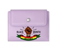 GEEADNB RFID Blocking Wallet Purse，Slim Women's Wallet，Pan-African Colors，Graphic Design，Black History Month，Thanksgiving Birthday Gift for Women Romantic Gift for Wife/Girlfriend.