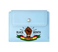 GEEADNB RFID Blocking Wallet Purse，Slim Women's Wallet，Pan-African Colors，Graphic Design，Black History Month，Thanksgiving Birthday Gift for Women Romantic Gift for Wife/Girlfriend.