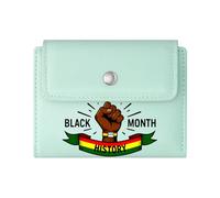 GEEADNB RFID Blocking Wallet Purse，Slim Women's Wallet，Pan-African Colors，Graphic Design，Black History Month，Thanksgiving Birthday Gift for Women Romantic Gift for Wife/Girlfriend.