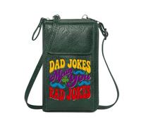GEEADNB RFID Blocking Zipper Phone Wallet Small Crossbody Bags Rad Dad Jokes Mean Cute Stylish Elegant Accessory for Everyday Use or Gift Idea