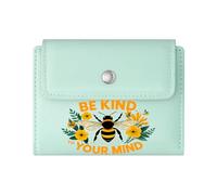 GEEADNB Slim Minimalist Card Holder,Large Capacity Ladies Coin Purse,Dreamcatcher,Inspirational Quote,Vibrant Colors,Romantic Gift for Wife/Girlfriend. Thanksgiving Birthday Gift for Women
