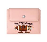 GEEADNB Slim Minimalist Card Holder,Large Capacity Ladies Coin Purse,Football,Autumn Decorations,Fall Theme,Thanksgiving Birthday Gift for Women Romantic Gift for Wife/Girlfriend.