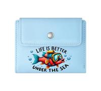 GEEADNB Slim Minimalist Card Holder，Large Capacity Ladies Coin Purse，Fresh Fruits，Summer，Cocktail，Wonderful Gift for Mother's Father's Day Romantic Gift for Wife/Girlfriend.