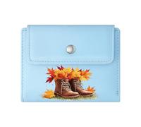 GEEADNB Slim Minimalist Card Holder，Large Capacity Ladies Coin Purse，Joyful Expression Cartoon Cat Peace Sign Gesture Thoughtful Gift for Father's Day，Teacher's Day