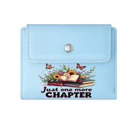 GEEADNB Slim Minimalist Card Holder,Large Capacity Ladies Coin Purse,Reading Joy Floral Books Thanksgiving Birthday Gift for Women Thoughtful Gift for Father's Day,Teacher's Day