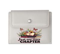 GEEADNB Slim Minimalist Card Holder,Large Capacity Ladies Coin Purse,Reading Joy Floral Books Thanksgiving Birthday Gift for Women Thoughtful Gift for Father's Day,Teacher's Day