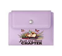 GEEADNB Slim Minimalist Card Holder,Large Capacity Ladies Coin Purse,Reading Joy Floral Books Thanksgiving Birthday Gift for Women Thoughtful Gift for Father's Day,Teacher's Day