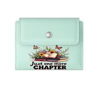 GEEADNB Slim Minimalist Card Holder,Large Capacity Ladies Coin Purse,Reading Joy Floral Books Thanksgiving Birthday Gift for Women Thoughtful Gift for Father's Day,Teacher's Day