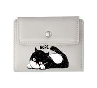 GEEADNB Slim Minimalist Card Holder，Large Capacity Ladies Coin Purse，Yellow Eyes Mysterious Black Cat Wonderful Gift for Mother's Father's Day Thanksgiving Birthday Gift for Women
