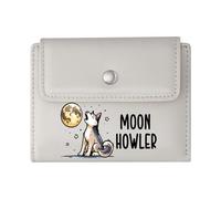 GEEADNB Slim Minimalist Card Holder，Multi-Functional Women's Wallet，Cartoon Bulldog Bone Playful Design Wonderful Gift for Mother's Father's Day Thanksgiving Birthday Gift for Women