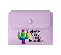 GEEADNB Slim Minimalist Card Holder,Multi-Functional Women's Wallet,Colorful Floral Design,Enjoy The Little Things,Heart-Shaped hot air Balloon,Romantic Gift for Wife/Girlfriend.
