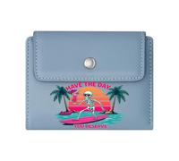 GEEADNB Slim Minimalist Card Holder,Multi-Functional Women's Wallet,Follow Your Heart,Skeleton Surfer,Dynamic Wave,Thoughtful Gift for Father's Day,Teacher's Day