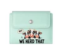 GEEADNB Slim Minimalist Card Holder,Multi-Functional Women's Wallet,Pasture Bedtime Phrase,Floral Crown,Animals,Thanksgiving Birthday Gift for Women Romantic Gift for Wife/Girlfriend.