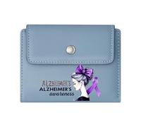 GEEADNB Slim Minimalist Card Holder,RFID Blocking Wallet Purse,Alzheimer's Disease,Neural Pathways,Floral Symbolism,Romantic Gift for Wife/Girlfriend.