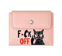 GEEADNB Slim Minimalist Card Holder,RFID Blocking Wallet Purse,Approved Visitors Black cat Cartoonish Humor Wonderful Gift for Mother's Father's Day Thoughtful Gift for Father's Day,Teacher's Day