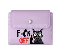 GEEADNB Slim Minimalist Card Holder,RFID Blocking Wallet Purse,Approved Visitors Black cat Cartoonish Humor Wonderful Gift for Mother's Father's Day Thoughtful Gift for Father's Day,Teacher's Day